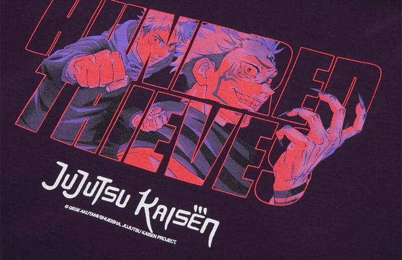 100 Thieves x Jujutsu Kaisen Fashion Drop