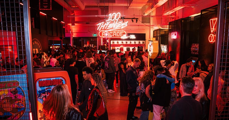 Official campaign image for the 100 Thieves Enter Infinity collection