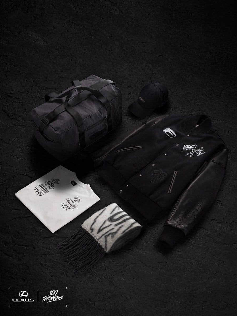 100 Thieves x Lexus LFA 2026 capsule collection full lineup