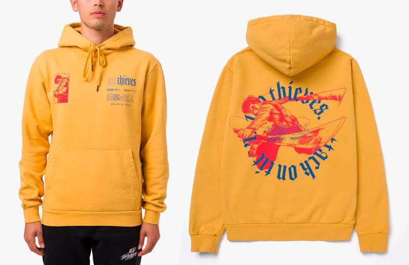 100T x Attack on Titan Scout Hoodie © 100 Thieves shop