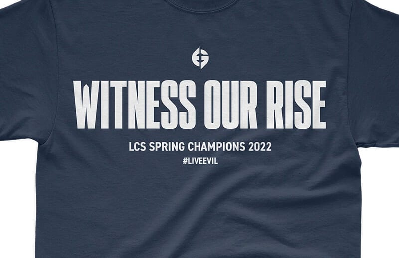 Evil Geniuses LCS Championship Clothing Drop