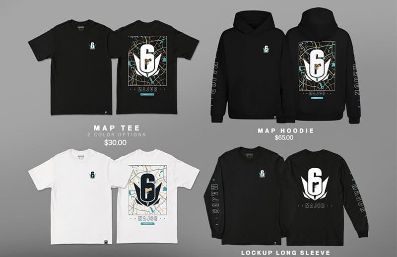 Rainbow Six Charlotte Major Clothing Drop