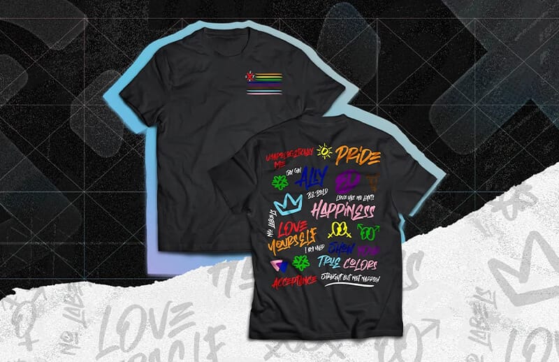 XSET Pride 2022 Merch Drop: Show Your True Colors Tees