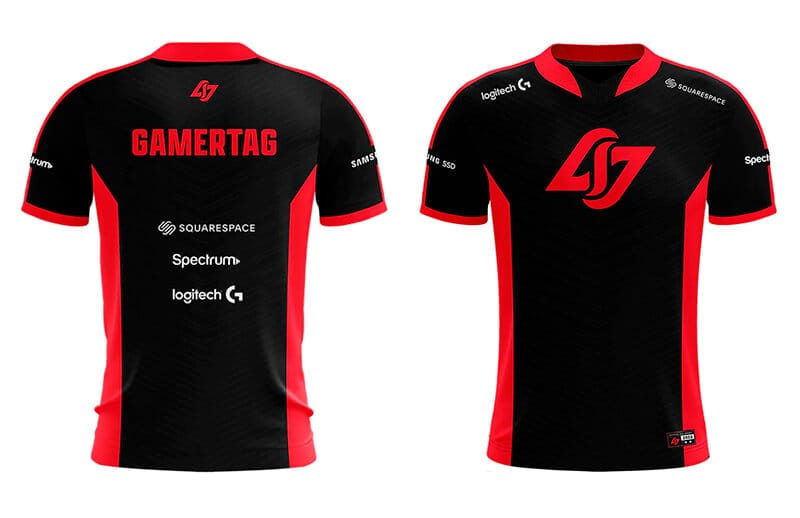 CLG new 2022 Red Jersey back and front © Counter Logic Gaming store