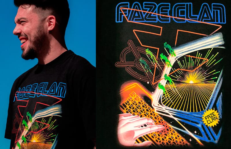 FaZe Clan CORE REFRESH Keyboard Warrior T-shirt © FaZe Clan shop