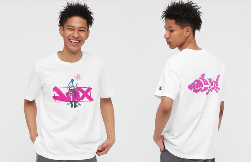 Jinx white T-Shirt - UT Collection © League of Legends x UNIQLO store
