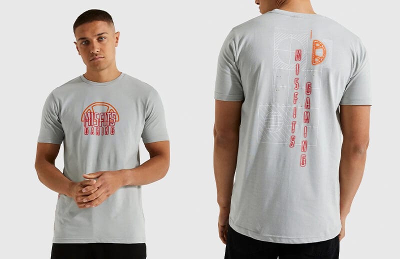 Misfits x ellesse grey T-shirt © Misfits shop