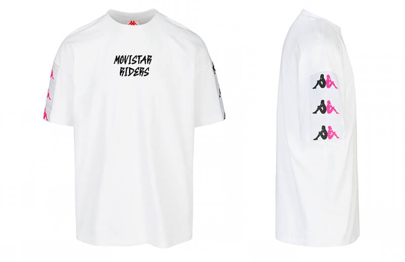 Movistar Riders x Kappa Summer White T-shirt © Kappa shop