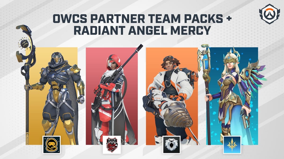 OWCS 2025 Partner Team Bundles: All 9 In-Game Esports Skins