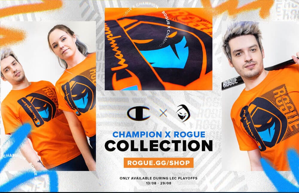 Rogue x Champion new clothing collection