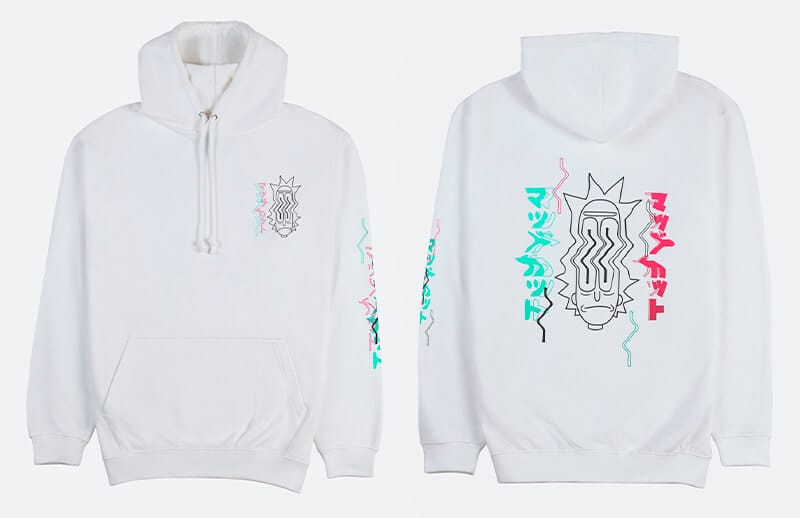 Rubius Mad Kat x Rick & Morty Paranormal white Hoodie © Mad Kat store