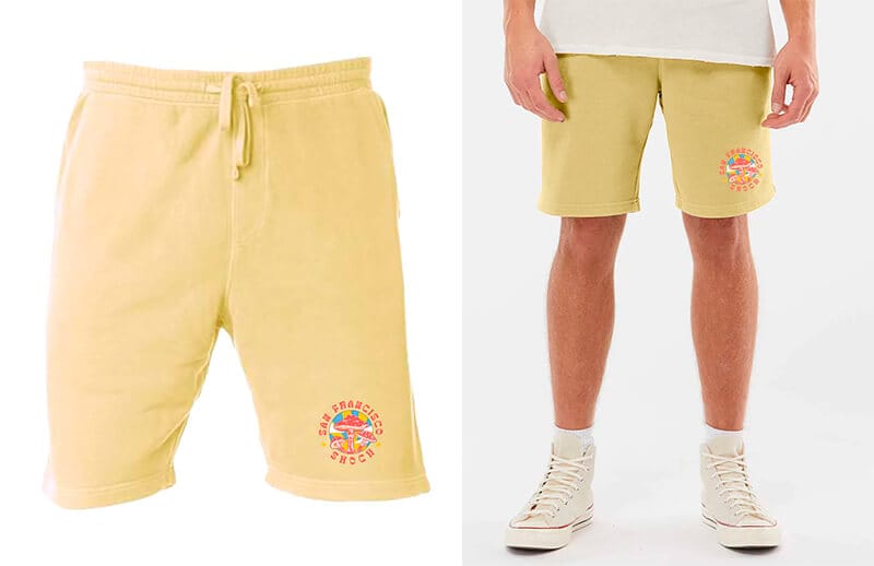 SF Shock Summer of Love Shorts © San Francisco Shock shop