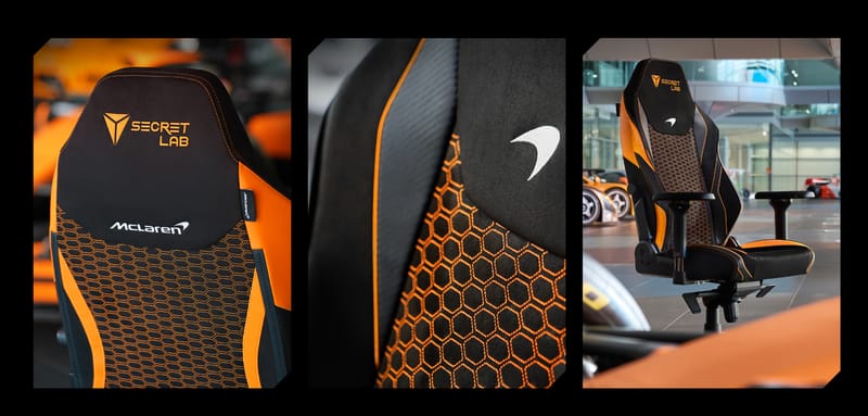 Secretlab McLaren MonoCell Edition carbon fiber detail