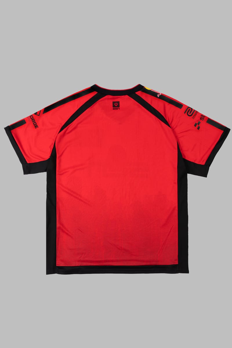 Back view of the official 2026 Sentinels Pro Jersey in Sen City Red