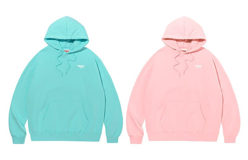 T1 new Fall-Winter 2022 Pink and Green Hoodies © T1 shop