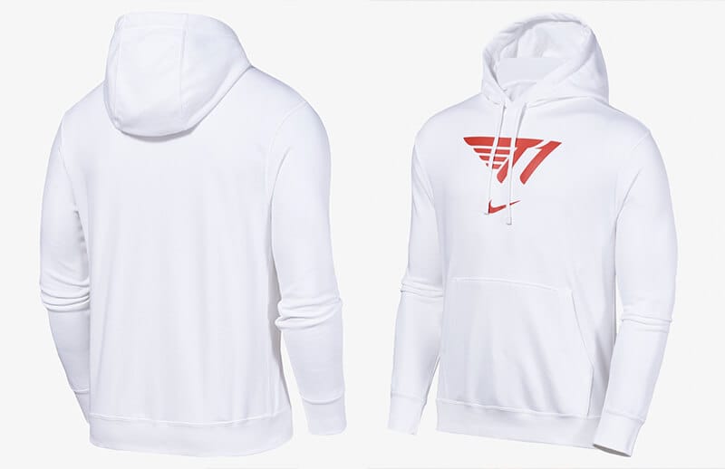 T1 x Nike 2022 white Hoodie © T1 shop