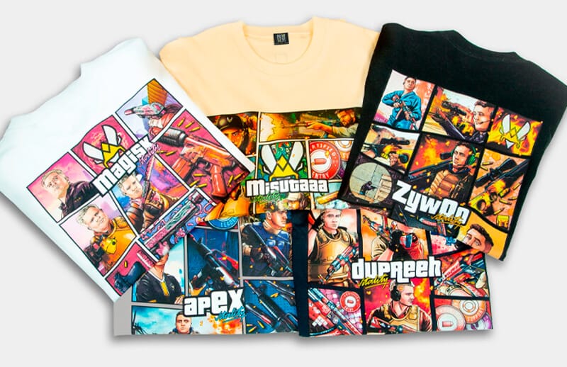 Team Vitality 2022 V-Shirts by NiX Designer Player Tee Collection